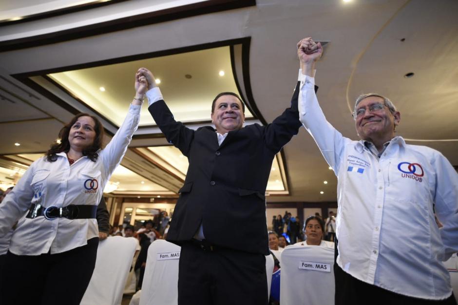 Luis Velásquez y Manuel Arturo Soto son proclamados candidatos por el partido Unidos. (Foto: Wilder López/Soy502)