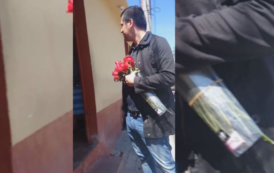 Un guatemalteco compró rosas y chocolates para las trabajadoras sexuales. (Foto: captura pantalla)&nbsp;