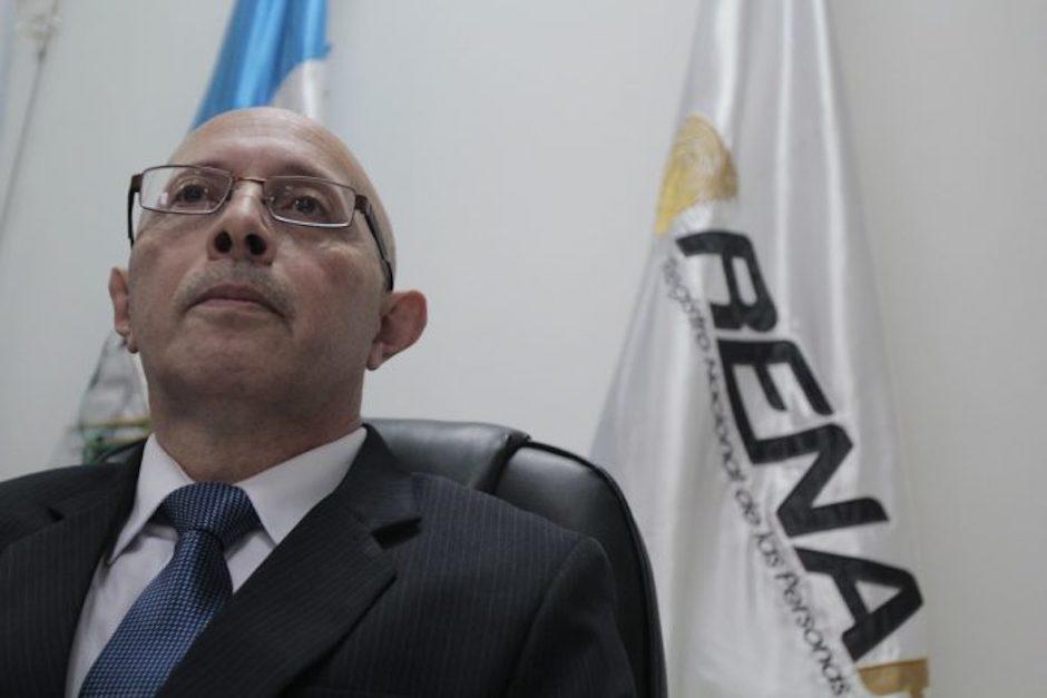 El director del Registro Nacional de Ciudadanos (Renap), Enrique Alonzo, fue destituido este martes (Foto: Mingob)