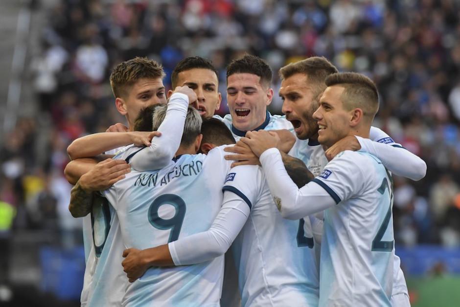 Argentina venció a Chile y se quedó con el tercer lugar de la Copa América. (Foto: AFP)