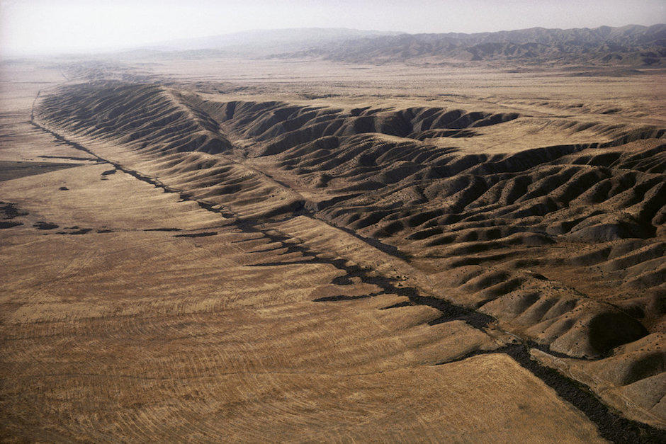 La falla de San Andrés en la llanura de Carrizo en California. (Foto: The New York Times)