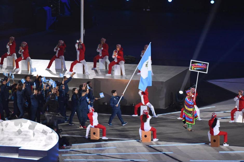 Así lució Guatemala en la inauguración de los Juegos Panamericanos. (Foto: COG)&nbsp;