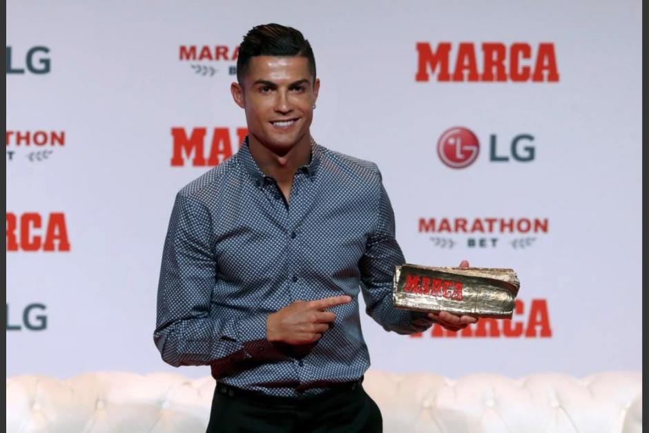 El portugués fue homenajeado por la cadena Marca y marcó su regreso a Madrid en un evento especial para Cristiano Ronaldo. (Foto: Marca)