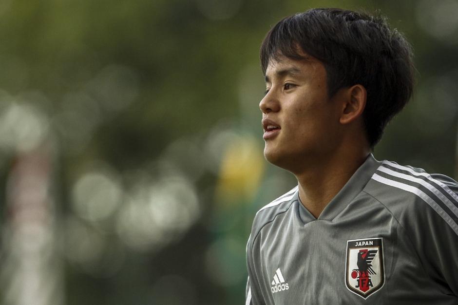 Takefusa Kubo vistió en el pasado la camiseta del FC Barcelona. (Foto: AFP)