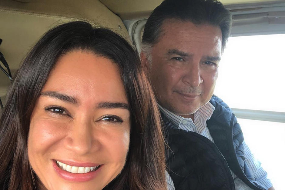 La exprimera Dama, Evelyn Morataya, y el expresidente Alfonso Portillo en campaña electoral. (Foto: Instagram/@evelynmorataya)