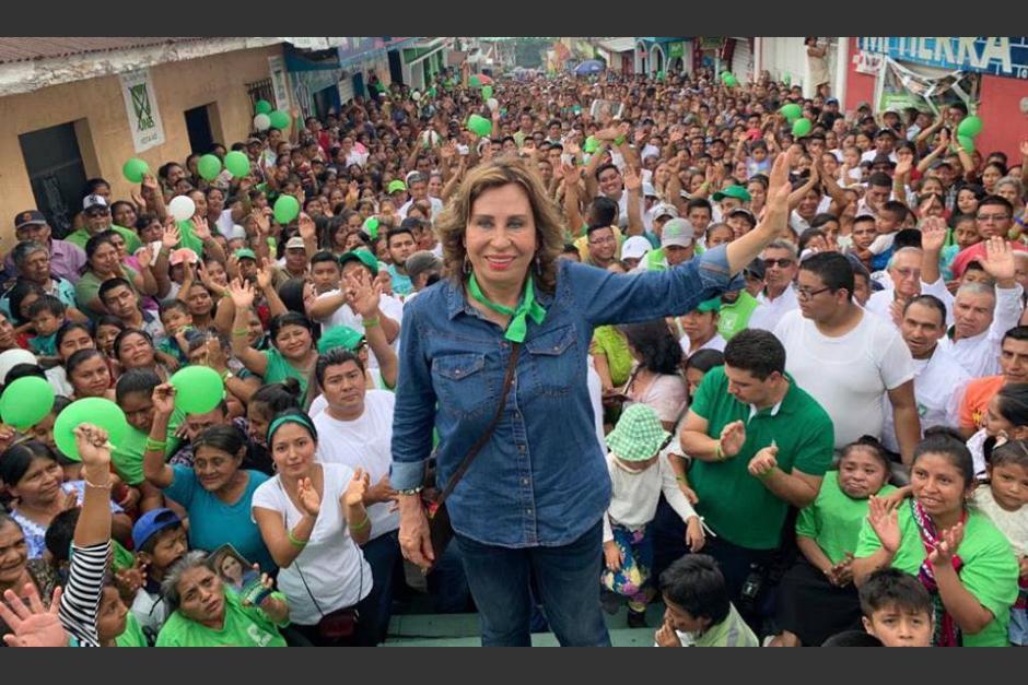 Sandra Torres, candidata de la UNE, es la gran ganadora de la primera vuelta electoral. (Foto: Archivo/Soy502)