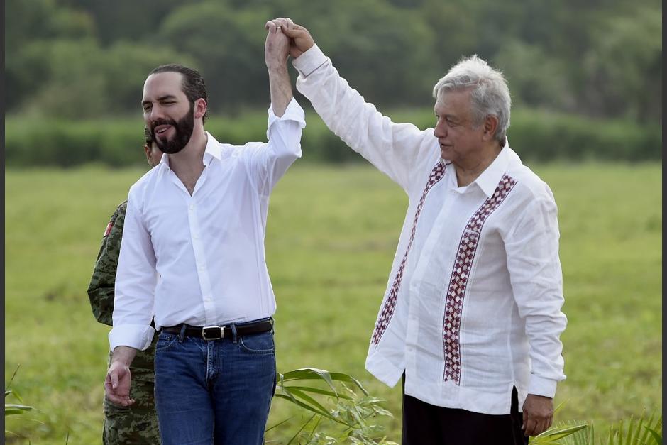 El golpe de AMLO a Nayib Bukele quedó grabado en un video que se hizo viral. (Foto: AFP)&nbsp;