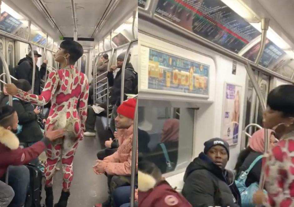 Acosó a una mujer en el metro de Nueva York y la reacción de la fémina fue inesperada. (Foto: Captura de video)