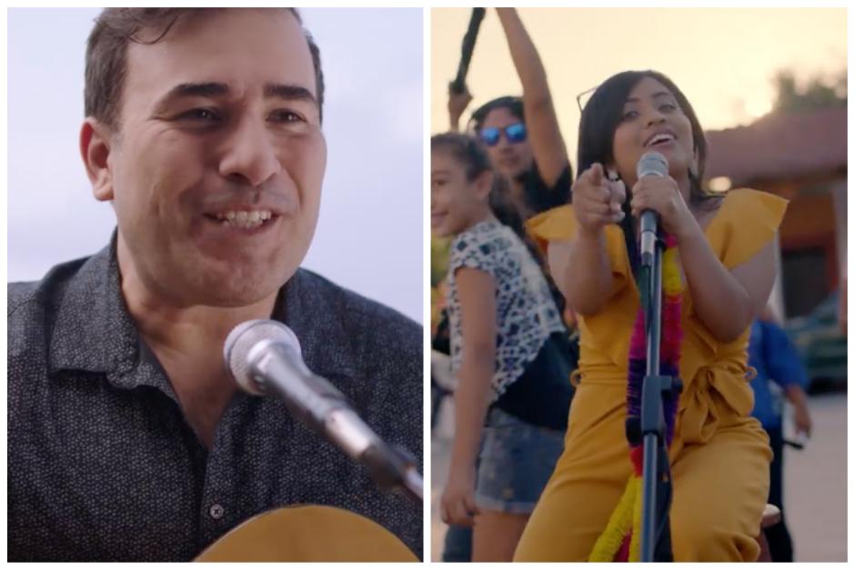 Un colectivo de artistas unieron sus voces para interpretar el tema "Contigo aprendí". (Captura Video)