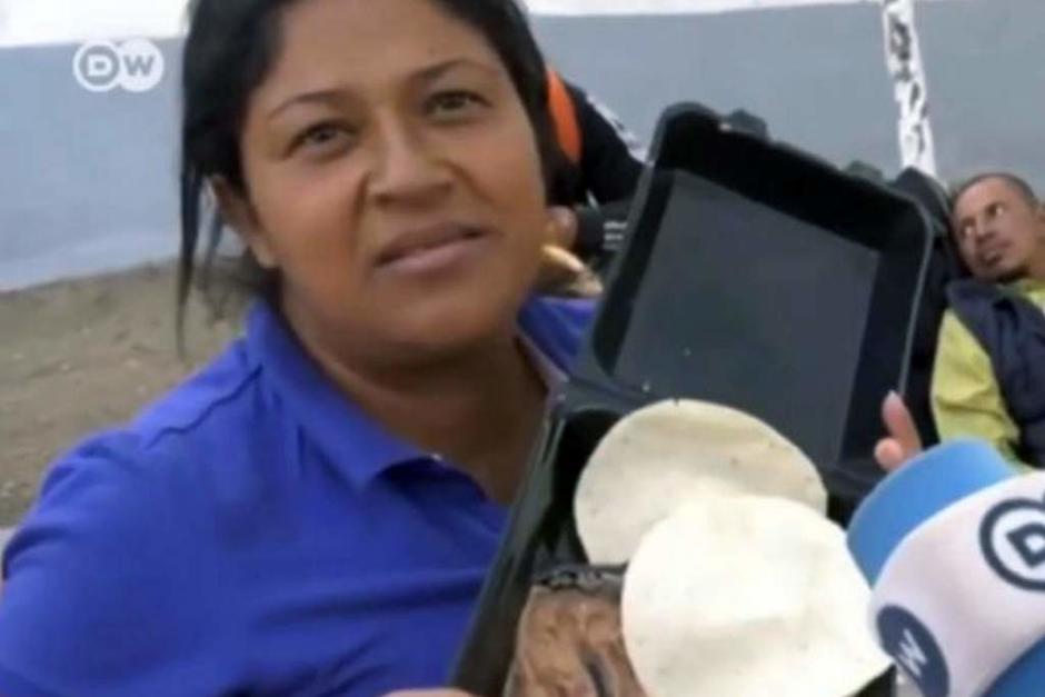 Zelaya se hizo famosa por criticar la comida que le regalaban en México. (Foto: DW)