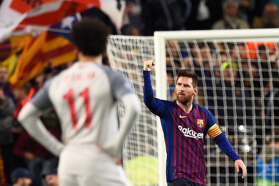 Messi se mandó con un doblete en la goleada del Barcelona 3-0 sobre el Liverpool. (Foto: AFP)