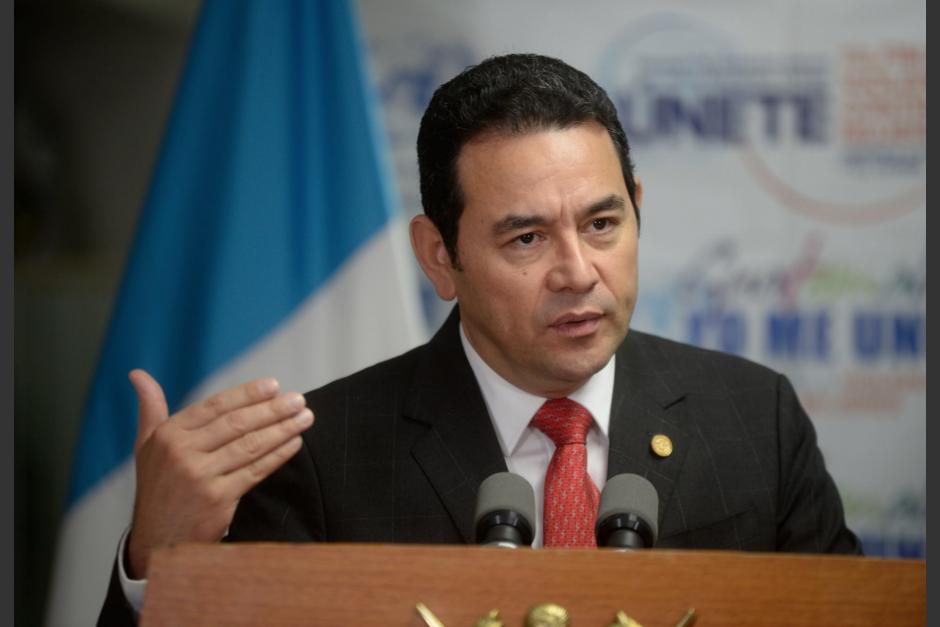Ricardo Villarejo intentó buscar el apoyo del actual presidente Jimmy Morales (Foto: Archivo/Soy502)
