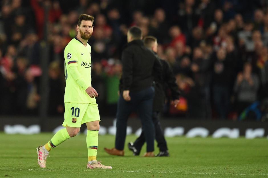 Messi después de la debacle en Anfield. (Foto: AFP)