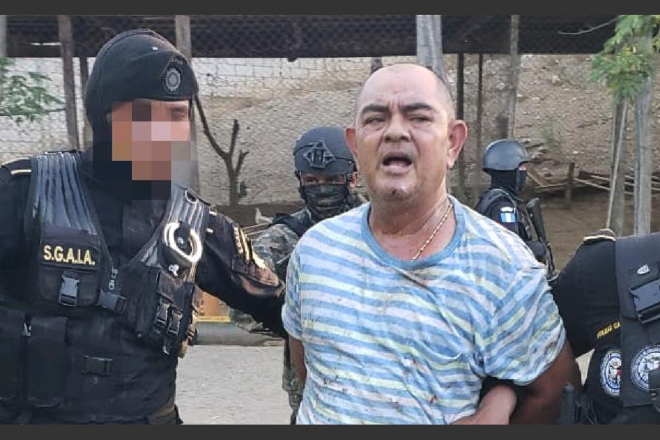 Haroldo Jeremía Lorenzana Cordón, alias "Chuchi", fue capturado en Huité, Zacapa. (Foto: PNC)