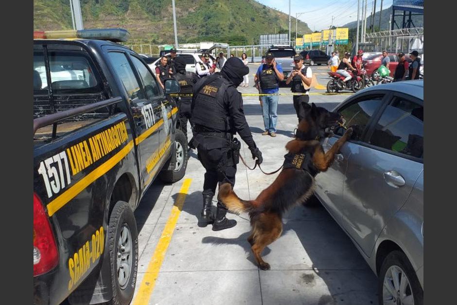 Descubren 4 paquetes de cocaína escondidos dentro de un auto (Foto PNC)