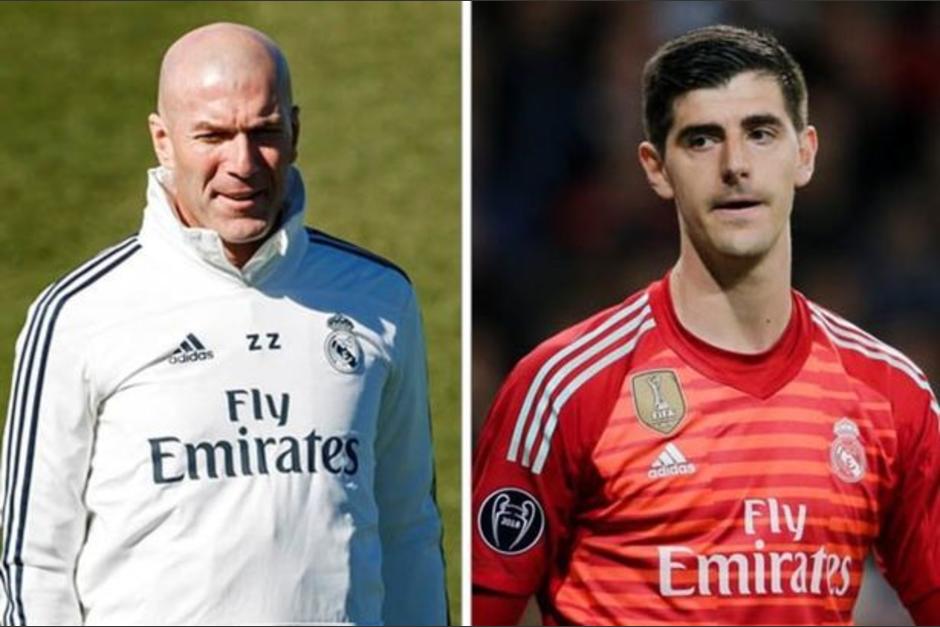 Zidane cambió a Courtois al medio tiempo. (Foto: Archivo)