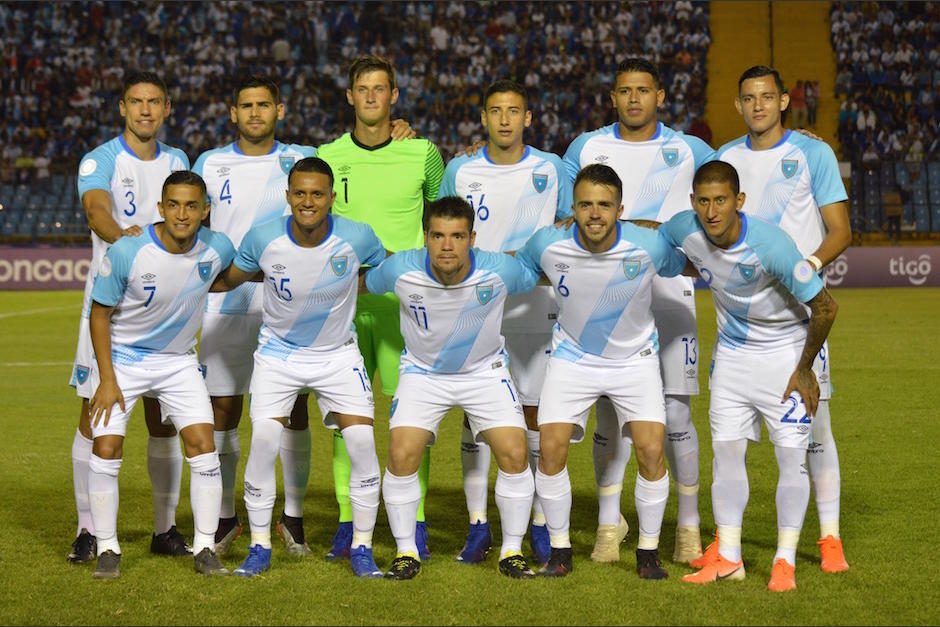 El equipo titular de Guatemala en el último partido disputado en el estadio Nacional. (Foto: Archivo/Soy502)