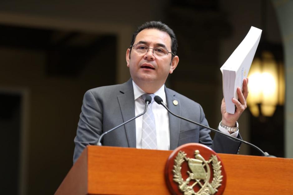El gobierno de Jimmy Morales presenta su último proyecto de gasto para 2020, el cual será el primero de Alejandro Giammattei. (Foto: AGN)