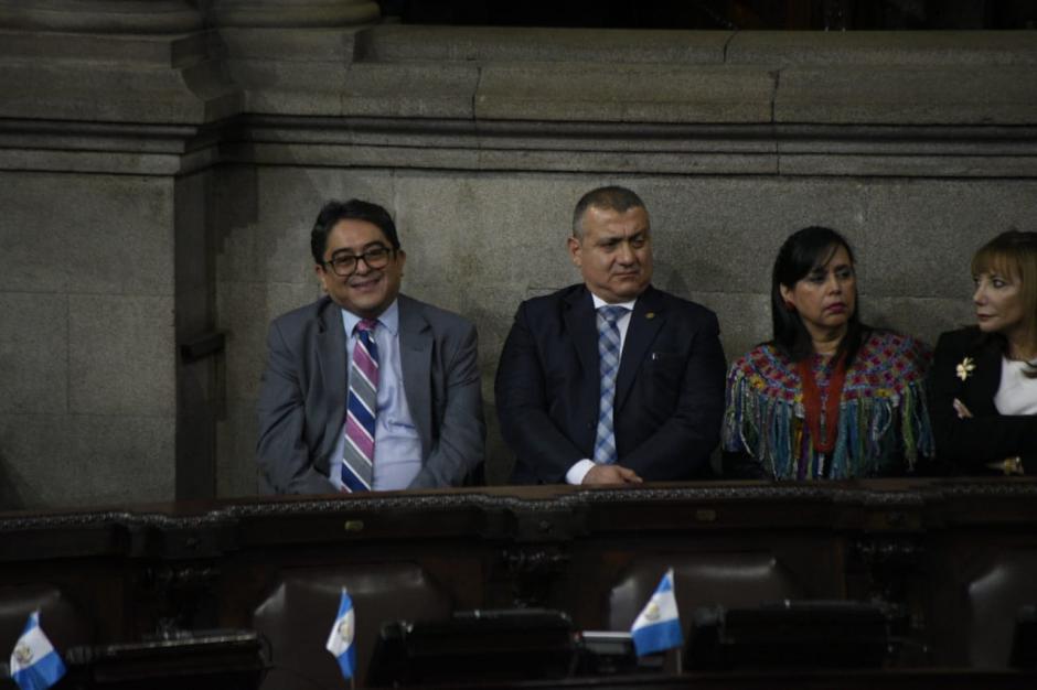 El PDH coincidió con el presidente Jimmy Morales en la sesión solemne del Congreso de este miércoles. (Foto: Wilder López/Soy502)