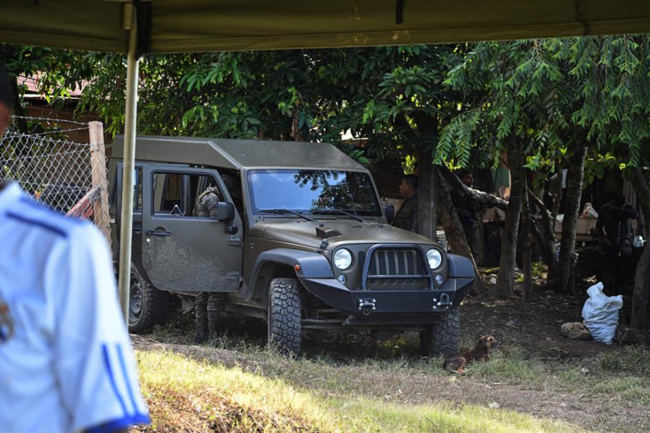 Los vehículos J8 donados por EE.UU., están siendo utilizados en las incursiones a las comunidades declaradas en Estado de Sitio. (Foto: Prensa Comunitaria)