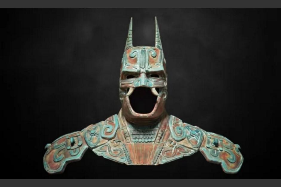 Busto de Batman inspirado en el dios Camazotz hecho por Christian Pacheco para la convocatoria de Warner Bros Entertainment. (Foto: Christian Pacheco Quijano)