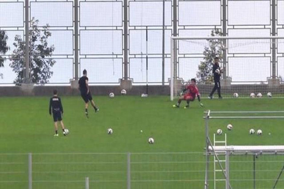 Cristiano Ronaldo rompió la cuarentena y fue a entrenarse al estadio de Madeira. (Foto:&nbsp; Eurosport)