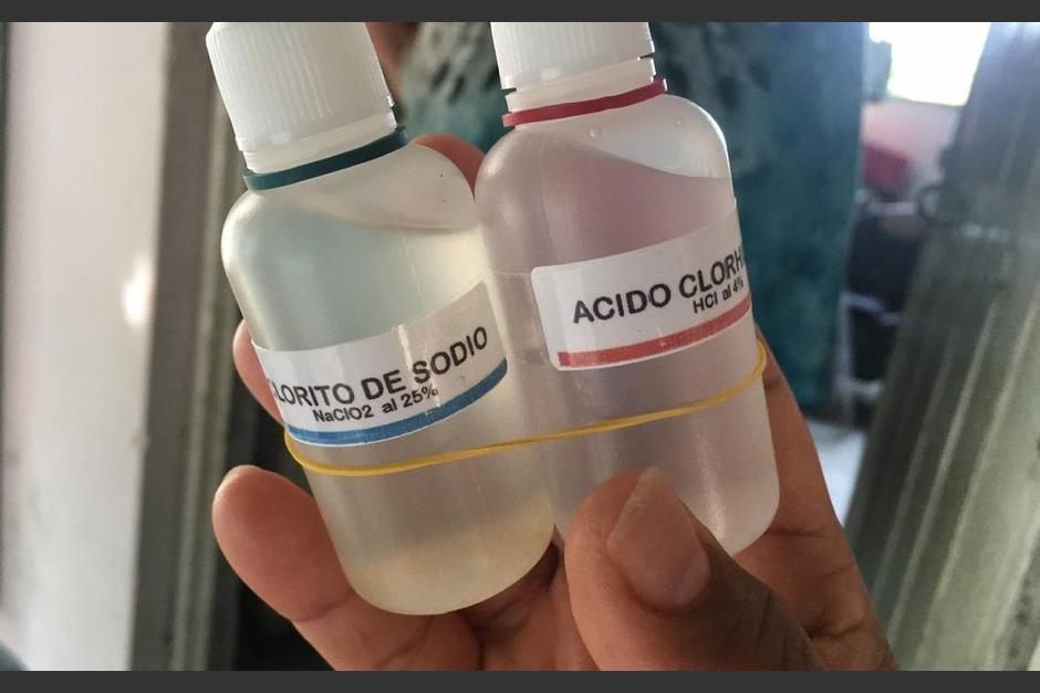 El uso de dióxido de cloro está siendo comercializado como tratamiento para el Covid-19. (Foto: Facebook)