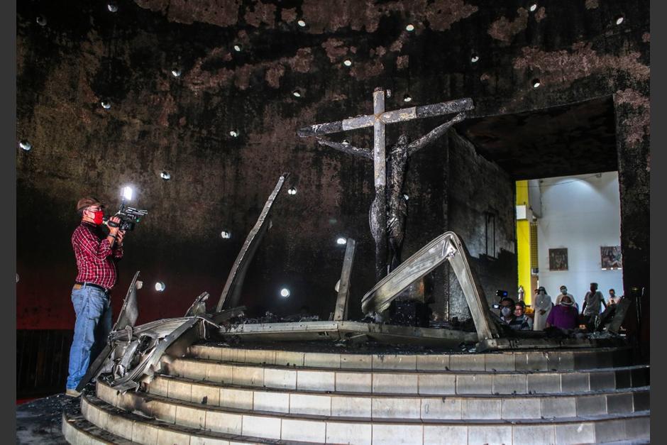 El atentado se produjo el viernes en la Catedral de Managua. (Foto: AFP)
