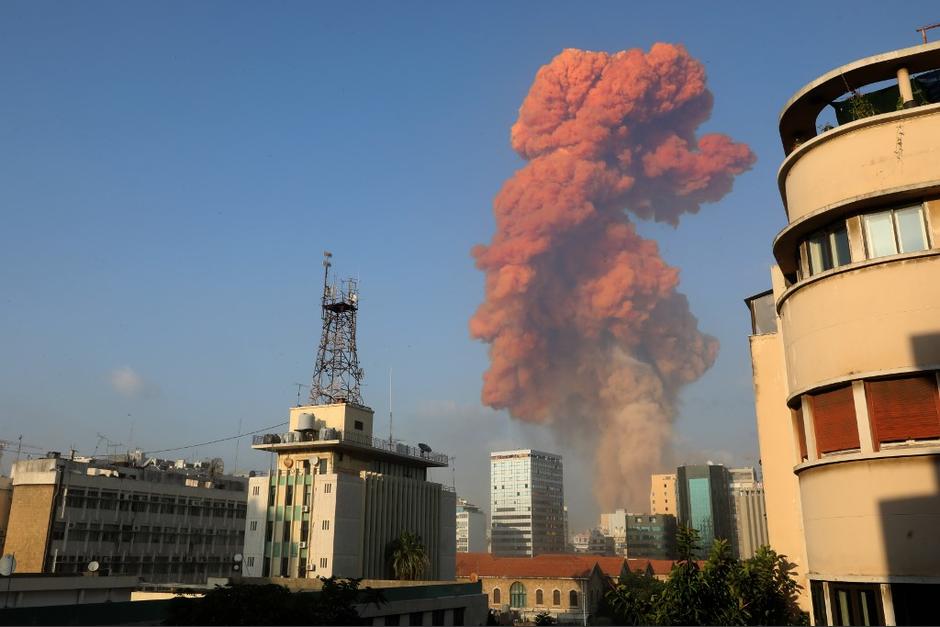 Las explosiones fueron grabadas y compartidas en redes sociales. (Foto: AFP)&nbsp;