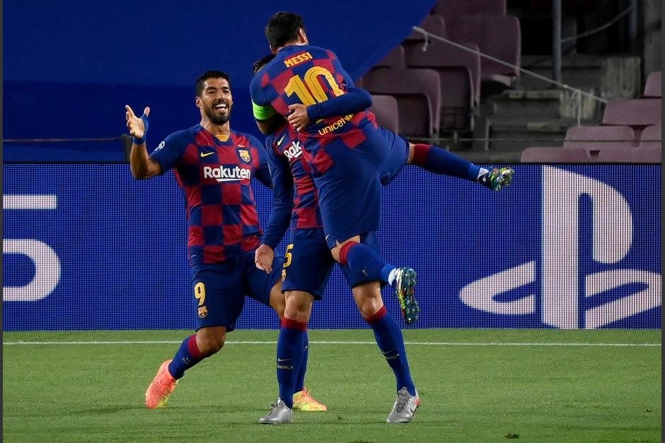 El Barcelona le ganó al Napoli y avanzó hacia los cuartos de final de la Champions League. (Foto: AFP)