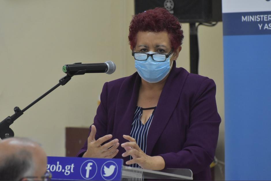 La ministra de Salud, Amelia Flores, participó en la inauguración del Centro de Atención Permanente en Cantel, Quetzaltenango. (Foto: Archivo/Soy502)