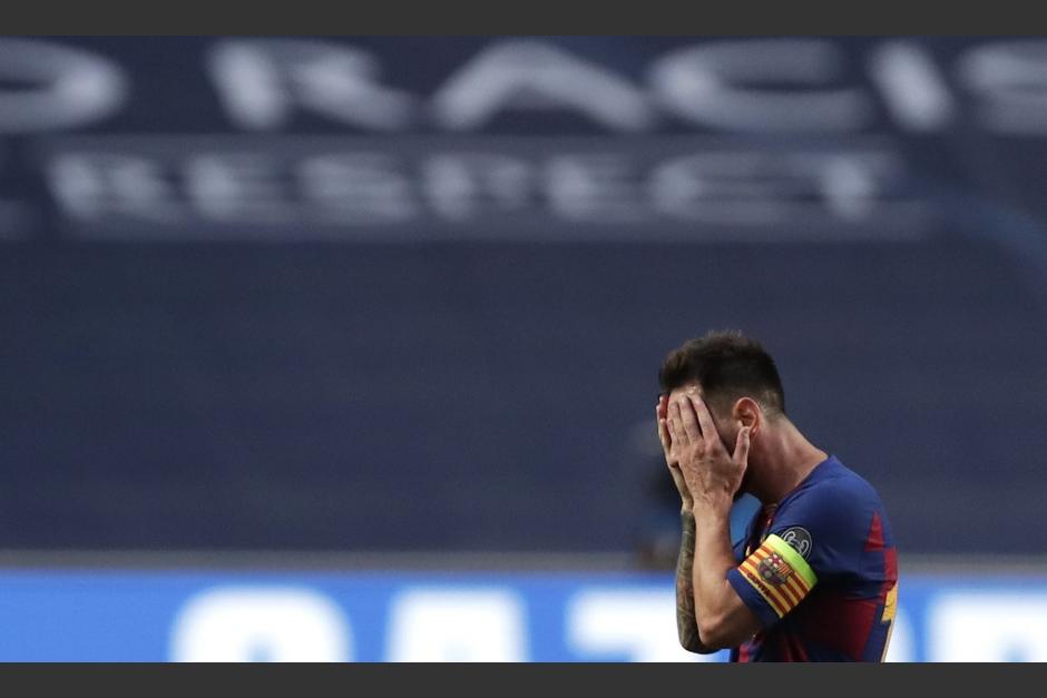 Lionel Messi fue captado en el vestuario al medio tiempo. (Foto: AFP)&nbsp;