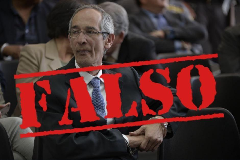 En redes sociales circula información falsa sobre la salud del expresidente Álvaro Colom. (Foto: Wilder López/Soy502)