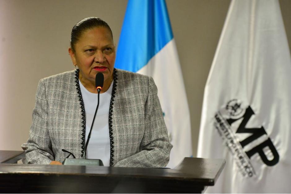 Consuelo Porras, fiscal General del Ministerio Público, ofrecerá una conferencia de prensa este lunes. (Foto: Archivo/Soy502)&nbsp;