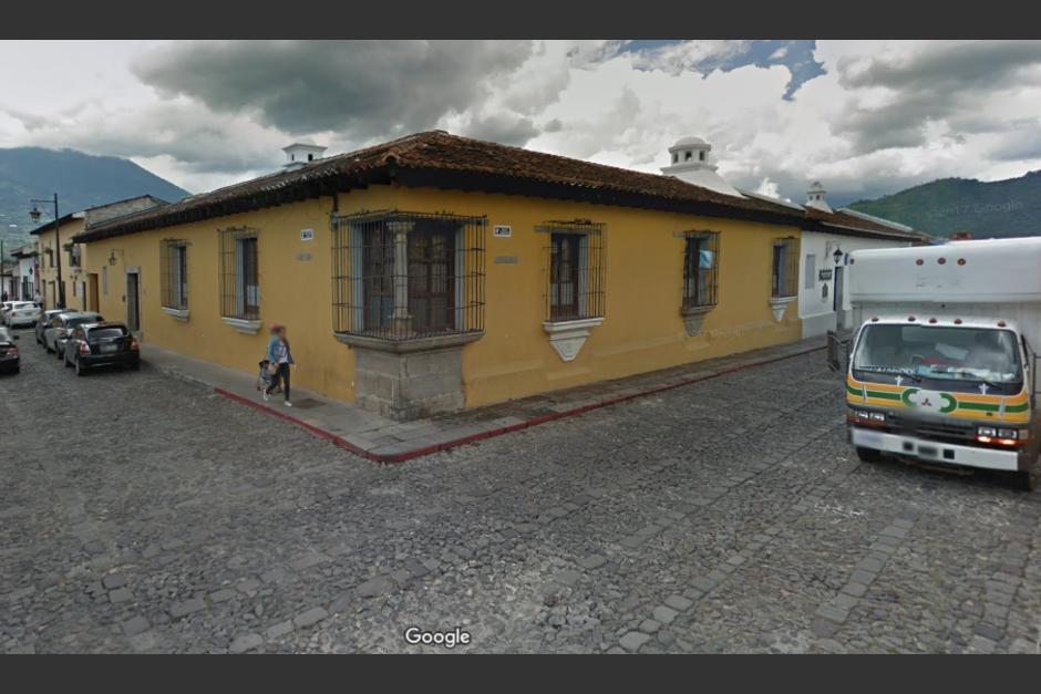 El extraño suceso ocurrió en una casa de la 4a. calle oriente y segunda avenida norte de la Antigua Guatemala. (Foto: Street View)