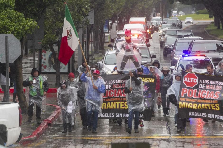 Migrantes mexicanos protestaron en Tijuana porque no quieren ser enviados a Guatemala. (Foto: San Diego Tribune)