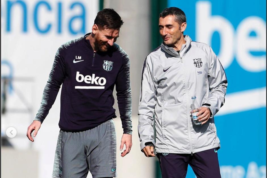 Messi no quiso dejar la oportunidad de enviar un mensaje de agradecimiento a Valverde tras su partida del Barcelona. (Foto: Instagram/Leo Messi)