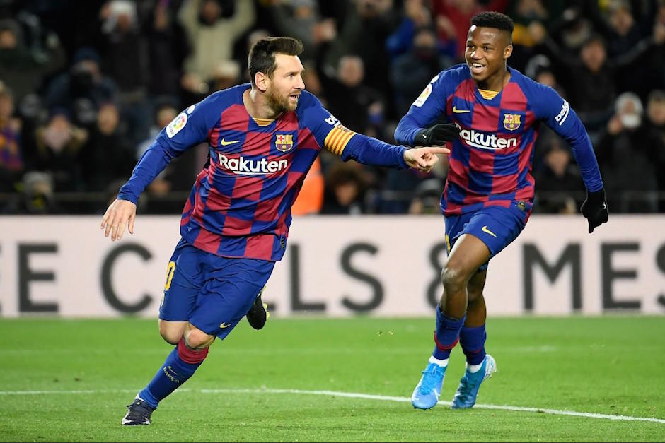 Messi marcó el gol del triunfo del Barcelona. (Foto: AFP)
