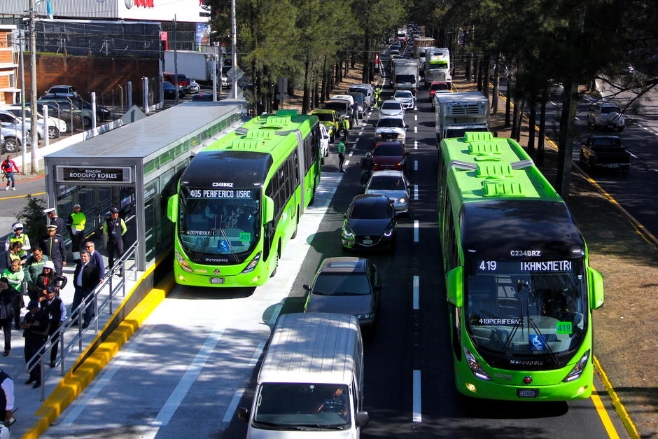 La línea 7 del Transmetro espera contar con todas sus estaciones antes de finalizar el 2020. (Foto: Fredy Hernández/Soy502)
