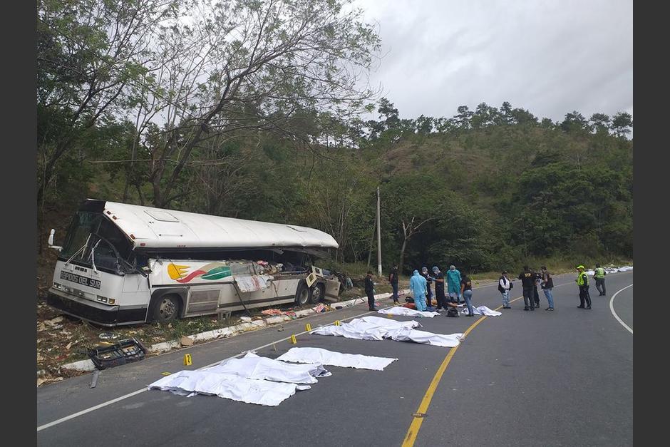 El 21 de diciembre del año pasado se suscitó un mortal accidente de tránsito en Gualán, Zacapa en el que fallecieron 22 personas. (Foto: Archivo/Soy502)