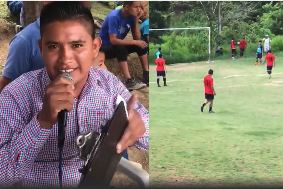 Narrador de fútbol guatemalteco deslumbra por su talento cantando goles en canchas abierta en aldeas y municipios de Petén. (Foto: @ElPajaroPicon_)