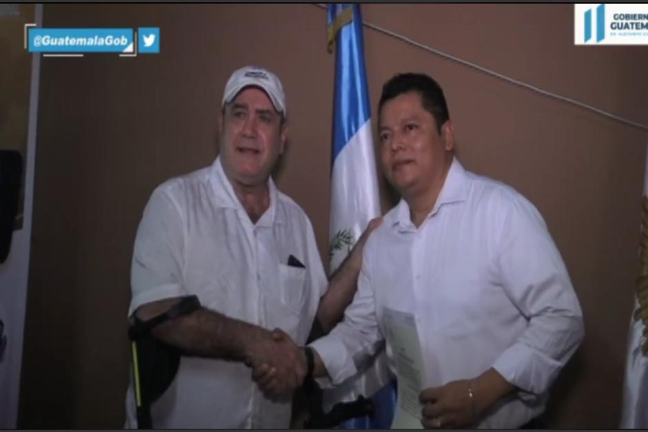 Luis Arturo Hernández Chen es el nuevo gobernador de Escuintla. (Foto: captura de pantalla/Canal de Gobierno)
