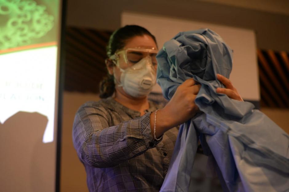 El Ministerio de Salud capacita a su personal ante un eventual caso de coronavirus en Guatemala. (Foto: Wilder López/Soy502)