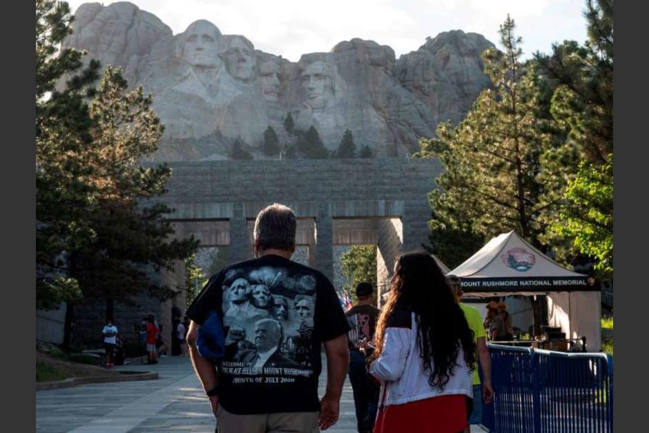 Trump celebrará en el Monte Rushmore, en Dakota del Sur, el 4 de julio con fuegos artificiales. (Foto: AFP)&nbsp;