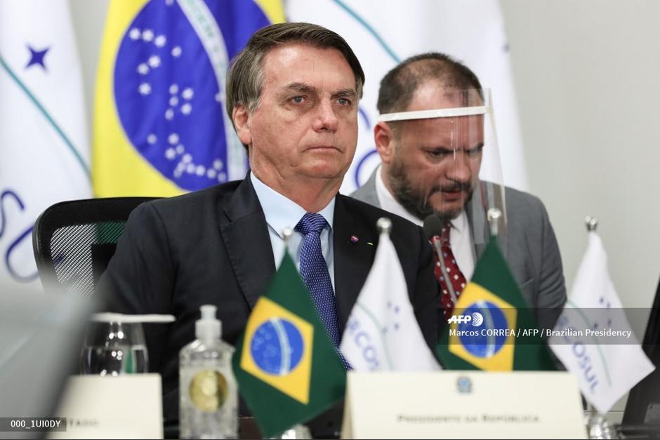 El presidente de Brasil se sometió a una segunda prueba de Covid-19. (Foto: AFP)&nbsp;