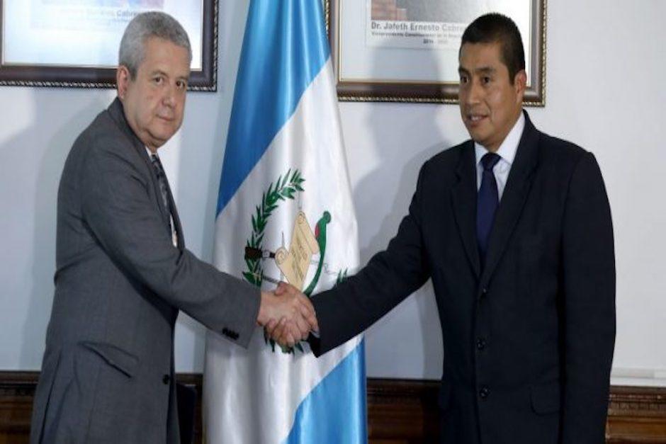 El exviceministro Edgar Aníbal Gómez Escobar (a la derecha)&nbsp;fue capturado&nbsp;por su posible implicación en el caso del Libramiento de Chimaltenango. (Foto: AGN)