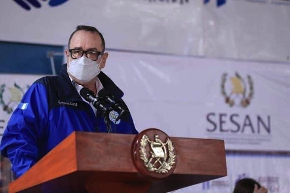 Alejandro Giammattei informó de las medidas para avanzar en la reapertura del país, tomando como base el tablero de alertas. (Foto: Gobierno de Guatemala)