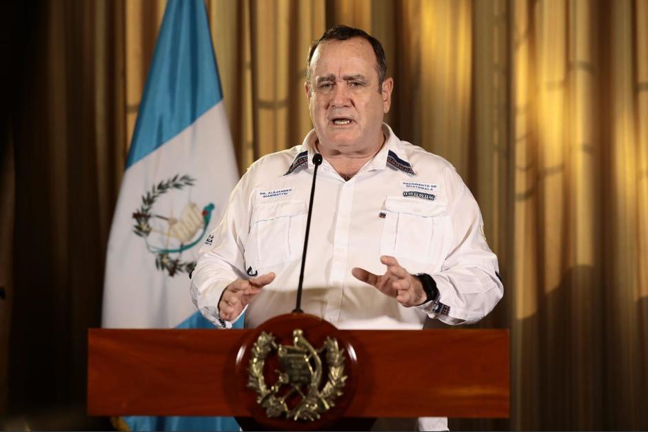 El presidente Alejandro Giammattei explicó qué se hará en los próximos días con relación al confinamiento y la pandemia. (Foto: Archivo/Soy502)