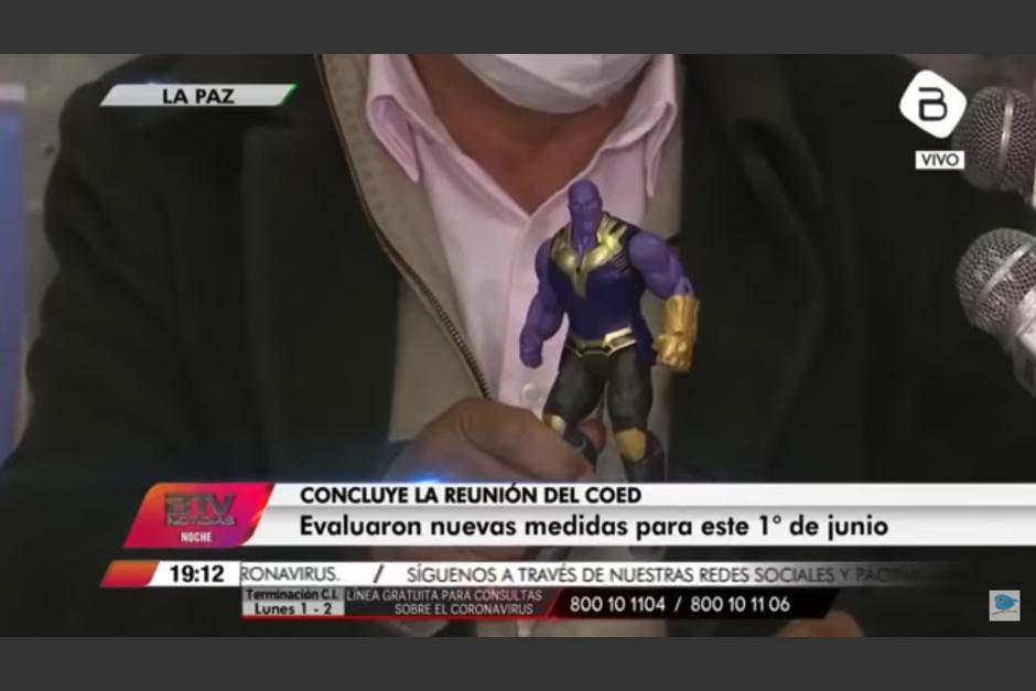 El funcionario ejemplificó a la Covid-19 con el personaje de Thanos. (Captura Video)