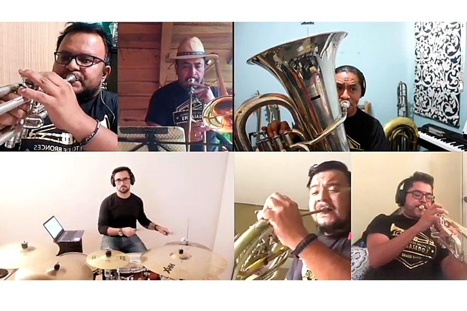 El Quinteto de Bronces Embajador interpretó la clásica canción de Paco Pérez. (Foto: Quinteto de Bronces Embajador)
